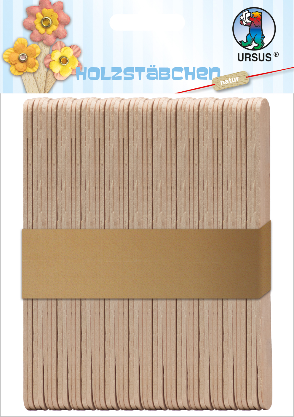 Holzstäbchen 114x10x2mm 50pcs